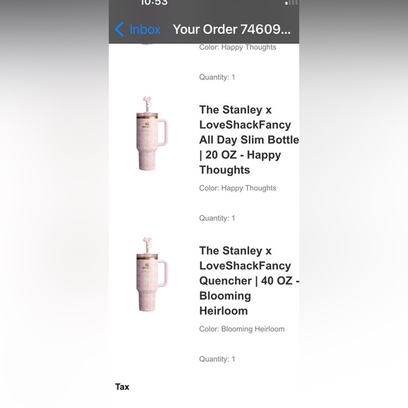 Love Shack Fancy X STANLEY Quencher 40 Oz Blooming Heirloom NWT collecto… - Picture 2 of 2